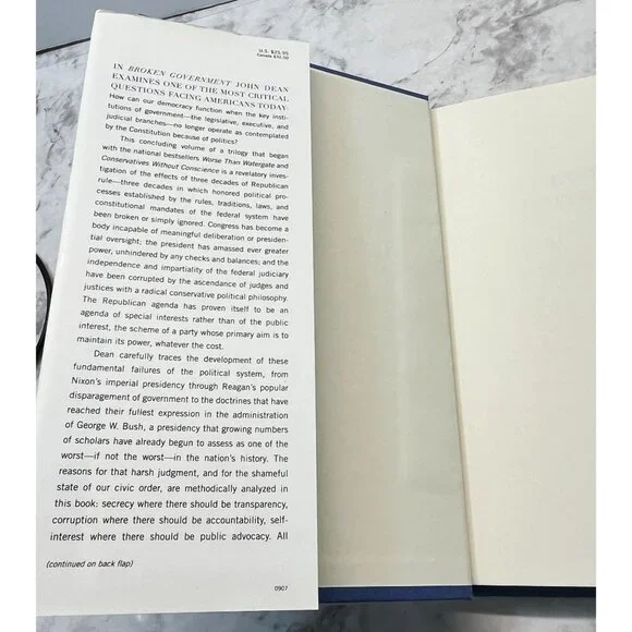 Broken Government Republican Rule John W Dean 1st Ed American Politics - Picture 5 of 13